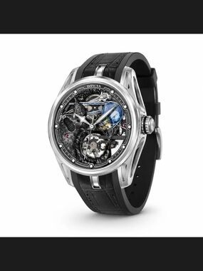 Invicta Celestial Naosia Men’s Black and Silver Automatic Watch45mm